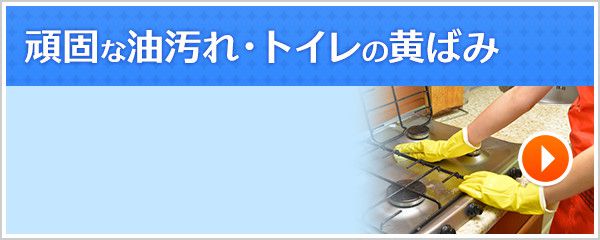 頑固な油汚れ・トイレの黄ばみ 