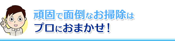 頑固で面倒なお掃除はプロにおまかせ！